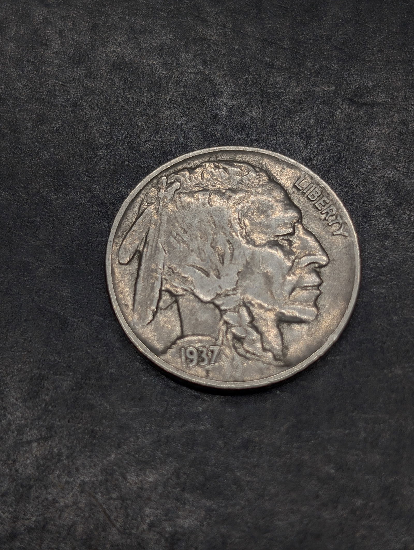 1937, XF-AU, Bold Details, Full Horn and Tail, Buffalo Nickel, 88 Years Old (1 of 2)