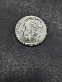 1960 D 90% Silver Dime, BU, 65 Years Old