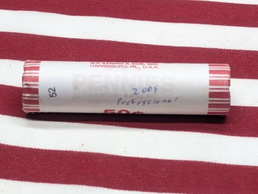 2009-P Un-opened Roll Of Lincoln Professional Life Cents