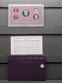 1989 -S U.S. Mint Proof Set In OGP & COA