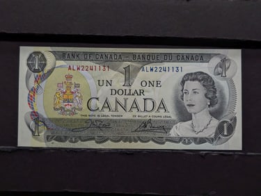1973, Crisp-UNC, Ottawa Canada $1 Dollar, 52 Years Old