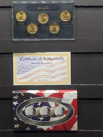 2004-D Gold Edition State Quarter Collection ( Pold Plated )