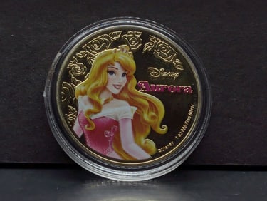 CLAD Disney's, Sleeping Beauty-Aurora, Token, New, Novelty (NO GOLD OR SILVER CONTENT)