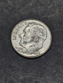 1959 D 90% Silver Roosevelt Dime, BU, 66 Years Old