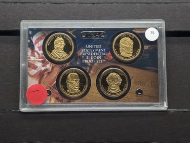 2009-S U.S. Mint Presidential Dollar Coin Proof Set, NO BOX