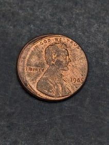 1985-Major Error on Rotation & Rim, Lincoln Memorial Cent