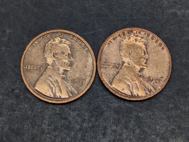 1917 S & D $16 Price Guide, Lincoln Wheat Penny's, Nice Grades