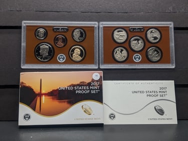 2017 -S U.S. Mint Proof Set In OGP With COA, Semi-key Date Set