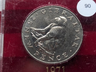 1971 Gibraltar Crown 25 New Pence