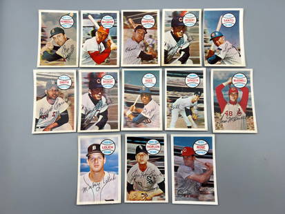 Lot of (13) 1970 Kellogg's Baseball Cards W/ Stars - Varying Conditions - Pete Rose, Ron Santo, Tim: Lot of (13) 1970 Kellogg's Baseball Cards W/ Stars - Varying Conditions - Pete Rose, Ron Santo, Tim McCarver