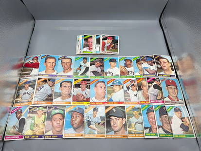 Lot of (55) 1966 Topps Baseball Cards - Varying Conditions: Lot of (55) 1966 Topps Baseball Cards - Varying Conditions