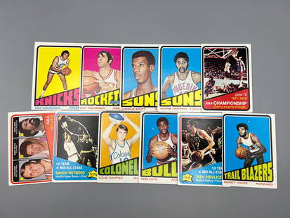 Lot of (11) 1972-73 Topps Basketball Star Player Cards - Varying Conditions - Bob Love, Dave: Lot of (11) 1972-73 Topps Basketball Star Player Cards - Varying Conditions - Bob Love, Dave DeBusschere, Rudy Tomjanovich