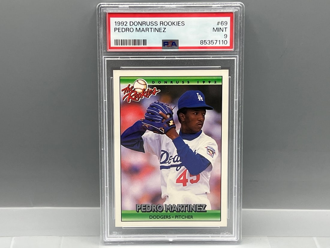 1992 Donruss The Rookies Pedro Martinez RC #69 PSA Mint 9 (1 of 2)