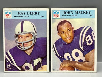 1966 Philadelphia Ray Berry #15 & John Mackey #18: 1966 Philadelphia Ray Berry #15 & John Mackey #18