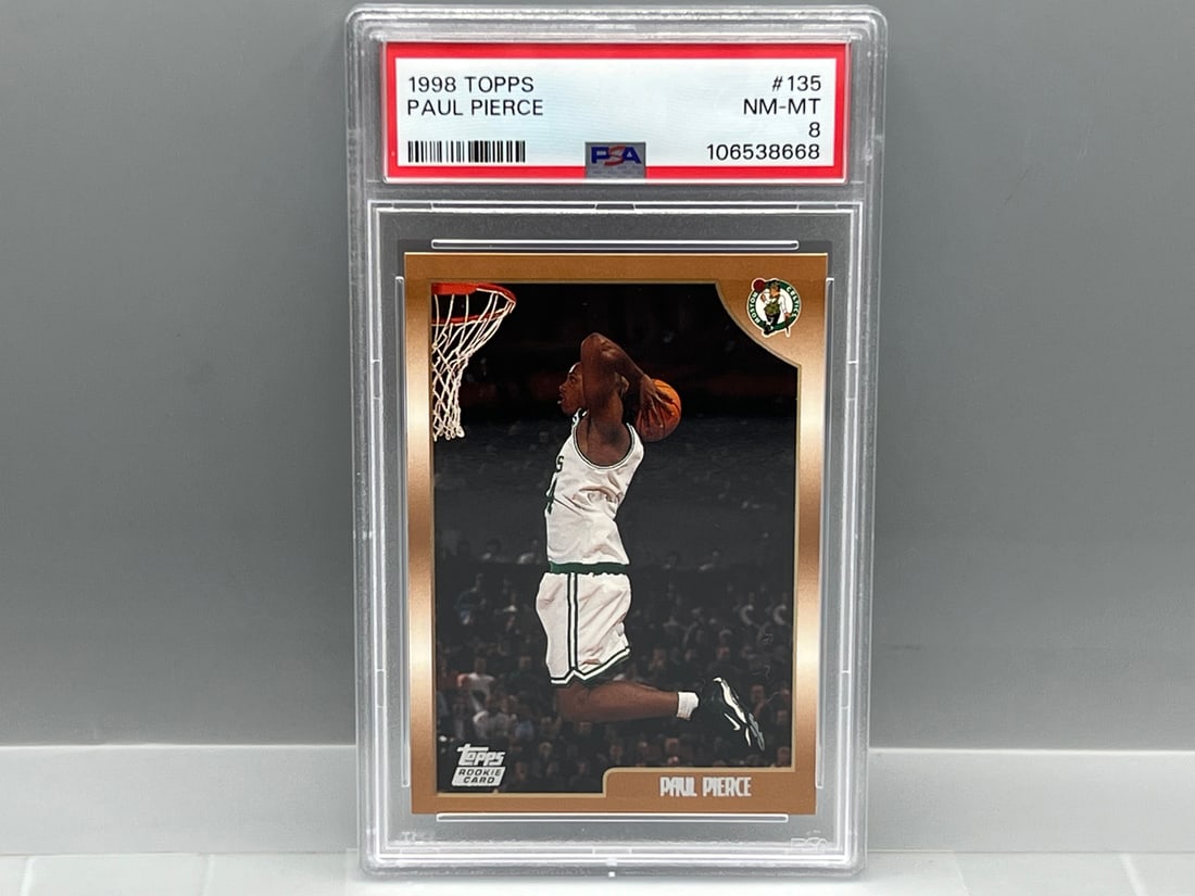 1998 Topps Paul Pierce RC #135 PSA NM-MT 8 (1 of 2)