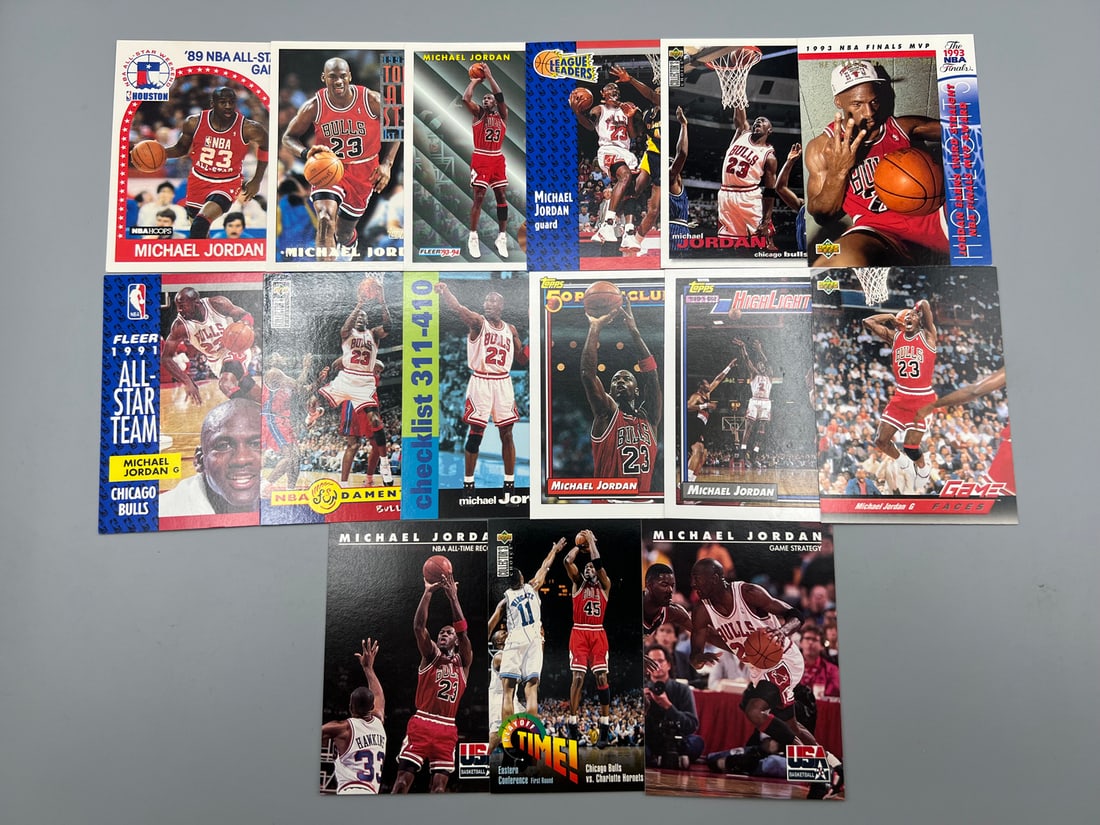 Lot of (15) Michael Jordan Basketball Cards - Varying Conditions (1 of 4)