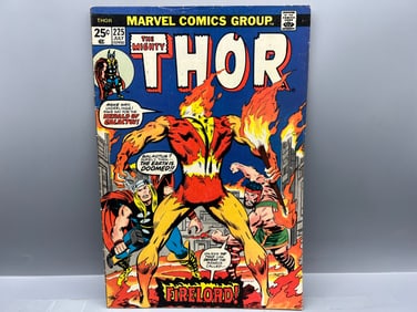 Thor #225 - Intro Firelord - Has Black Bolt Marvel Value Stamp