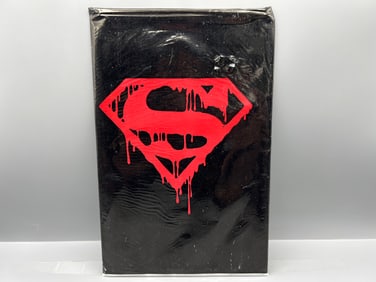 Superman #75 W/ Original Black Poly-Bag, Poster, Obituary, Postage Stamp, & Armband - Not Sealed