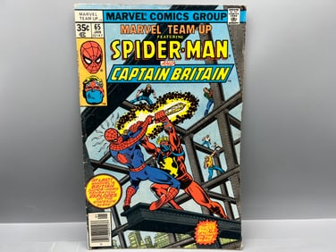 Marvel Team Up #65 - Spider-Man And Captain Britain - 1st US Appearance of Captain Britain