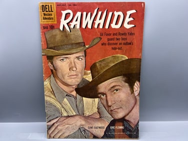 Dell Four Color #1097 - Rawhide - Clint Eastwood On Cover