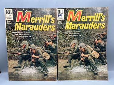 Lot of (2) Merrill's Marauders Movie Classic Comics