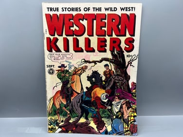 Western Killers #60 (1948) - Noted for extreme violence and lingerie panel