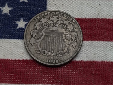 1882 Shield Nickel **FINE/VF**