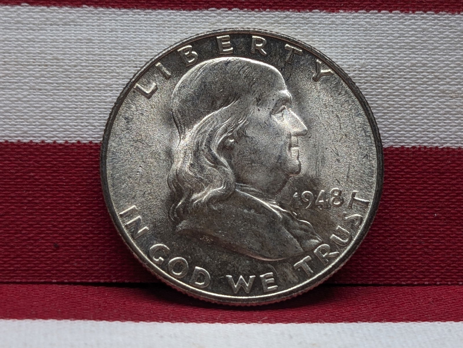 1948-D Franklin Silver Half Dollar **BRILLIANT UNC** (1 of 2)