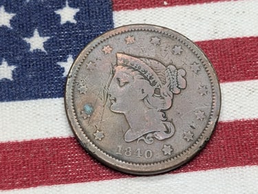 1840 Braided Hair Large Cent