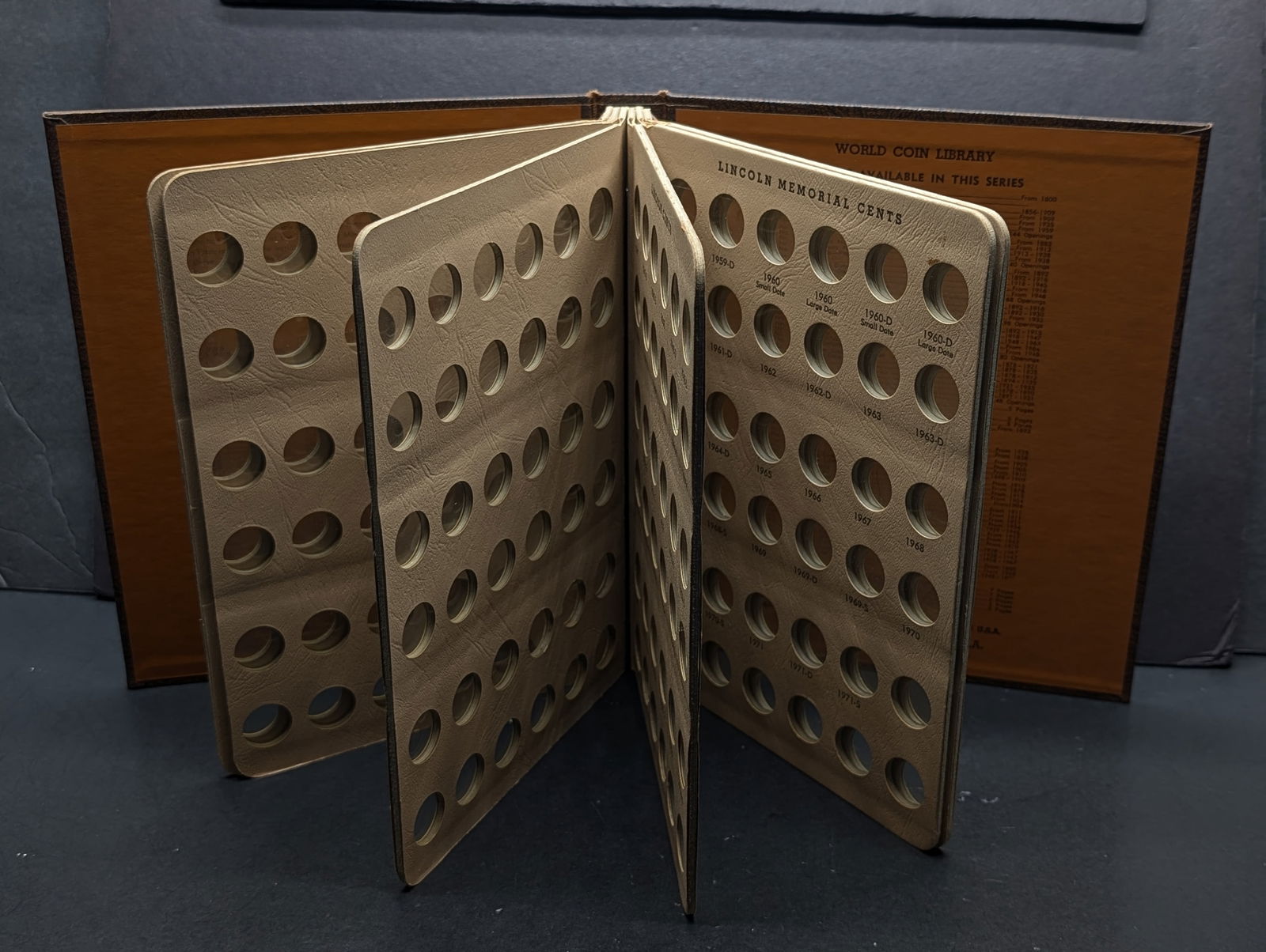 1909-2000's *EMPTY* Lincoln Cents Dansco Collector's Album (1 of 2)