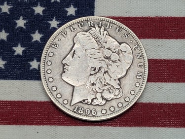 **VF** 1896-S Morgan Silver Dollar