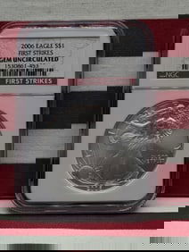 2006 American Silver Eagle .999 Fine Silver 1 Troy Oz. - NGC GEM UNC *First Strike*