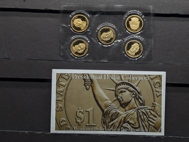 Presidential Dollar Collection in Gem Proof Condition