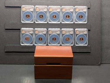 1999-S to 2008-S All PROOF Lincoln Memorial Cent Collection - All ANACS Cert. PR70 DCAM in Nice