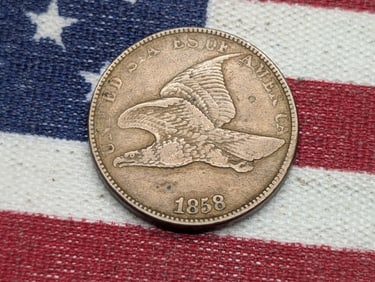 **XF** 1858 Flying Eagle Cent