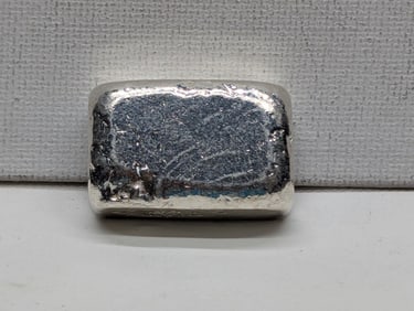 2 Troy Oz. .999 FINE SILVER Monarch Precious Metals Hand Poured Bullion Piece