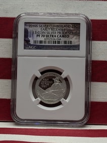 2016-S PROOF Cumberland Gap Silver Quarter - NGC PF70 ULTRA CAMEO *Early Release*