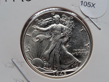 1945 Walking Liberty Half Dollar