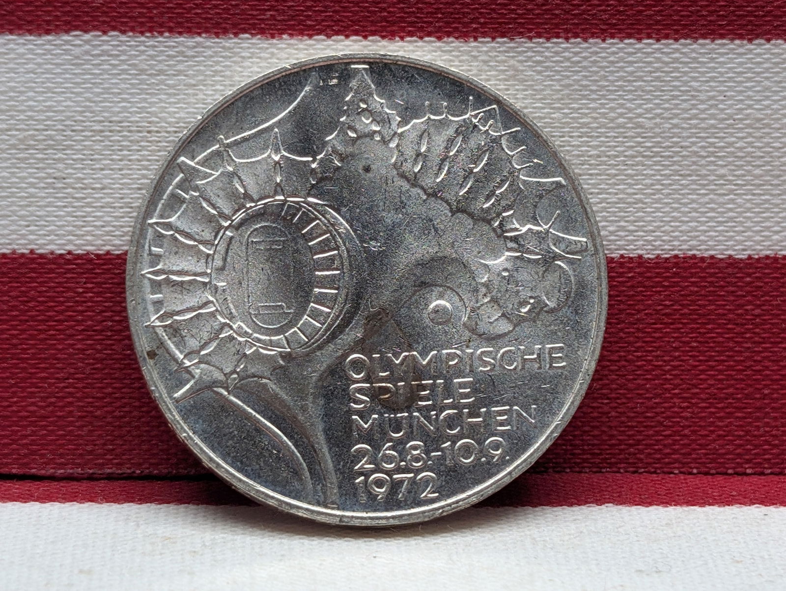 1972-F Germany 10 Silver Marks (1 of 2)