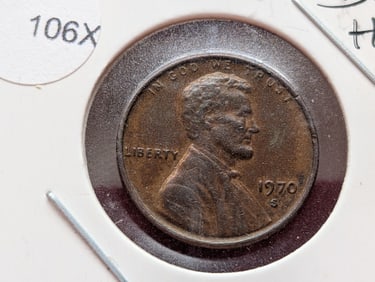 1970-S Lincoln Memorial Cent, Small Date, High 7