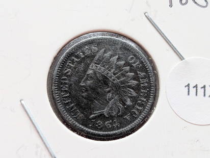 1864 Indian Head Cent, UNC, Bronze, No "L": 1864 Indian Head Cent, UNC, Bronze, No "L"