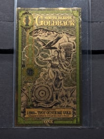 1/1000th Troy Oz. 24k PURE GOLD 2024 $1.00 South Dakota Goldback