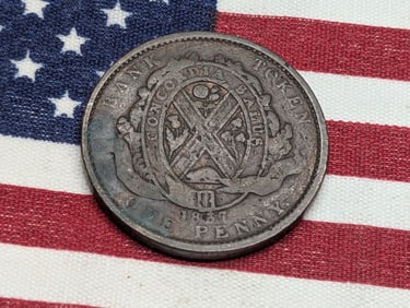 1837 Canada One Penny Bank Token