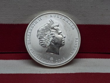 2015 Australia 50 Cents, 1/2 oz .999 Silver, Battle Of The Coral Sea War In The Pacific 1941-45