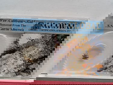 49'er California SOLID GOLD Dust Recovered from the 1857 S.S. Central America Shipwreck - Global