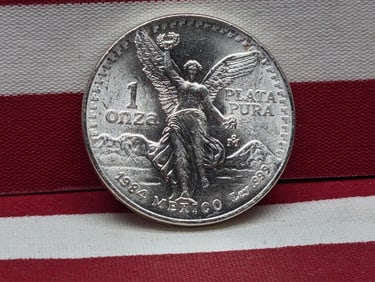 1984 Mexico 1 oz .999 Fine Silver Libertad Round