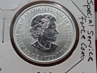 2014 Canada 2 Dollar First Special Service Force, 1/2 oz .9999 Fine Silver