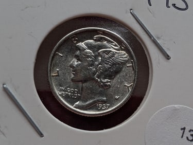 1937 Mercury Dime, Uncirculated