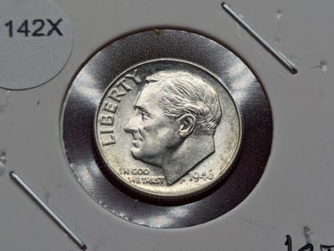 1946 Roosevelt Dime, Uncirculated, First Year