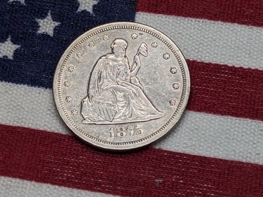 1875-S Seated Liberty 20 Cent Piece **TOUGH TYPE**